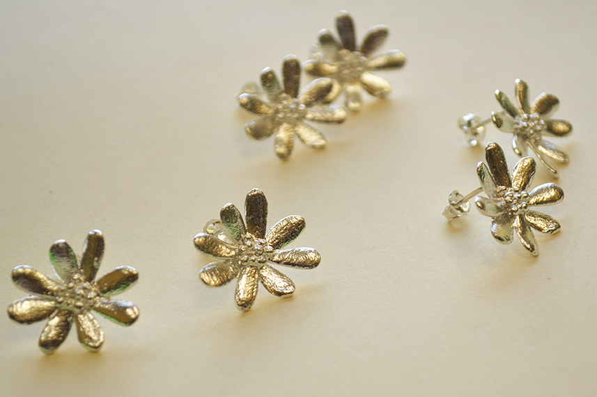 Margarita Small Sterling Silver Studs - Image 3